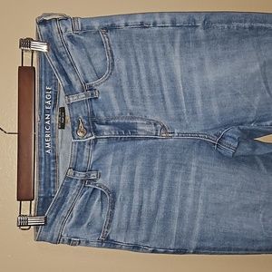 American Eagle Jegging HI Rise Size 10 X-long Blue Denim